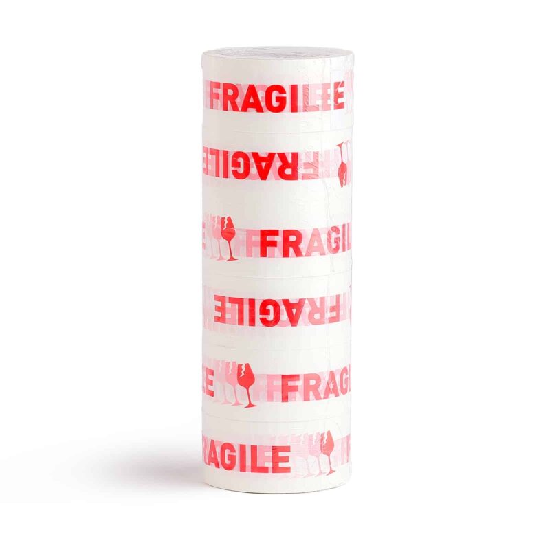 Banda adeziva "FRAGIL" acrilica 48 mm x 60 m - imagine 2