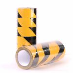 Banda adeziva de marcare 48 mm x 30 m, galben/negru - imagine 3